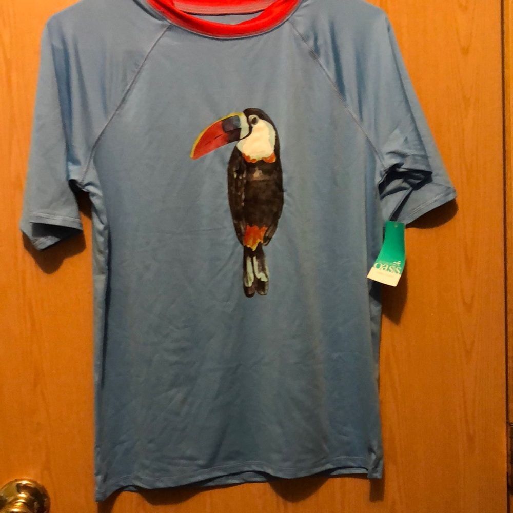 Oasis size large 14/16 swim shorts and rash guard NWT